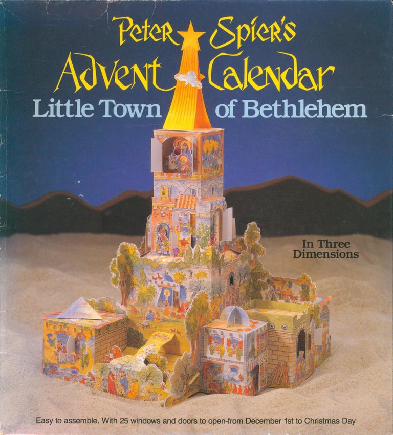 Item #26248 Advent Calendar - Little Town of Bethlehem. Peter Spier.
