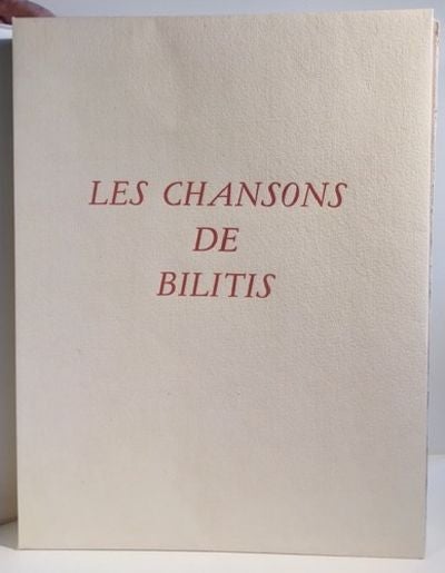 Item #27871 Les Chansons de Bilitis. Pierre Louys.