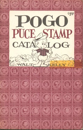 Item #30562 Pogo Puce Stamp Catalog with Stamps. Walt Kelly