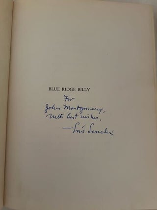 Blue Ridge Billy (inscribed)