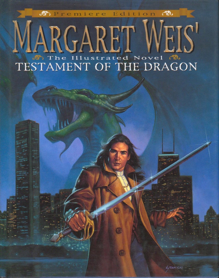 Item #7349 Margaret Weis' Testament of the Dragon, The Illustrated Novel. Margaret Weis, David Baldwin, created by.